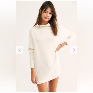 Free People Ottoman Slouchy Tunic XS Ivory